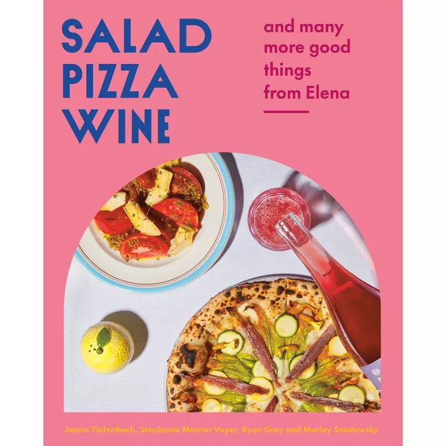 Salad Pizza Wine
