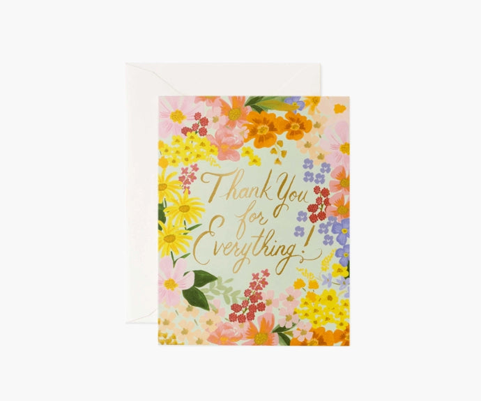 Margaux Thank You Card (Single + Set of of 8)