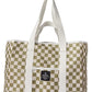 Snoopy Checkered Tote Bag