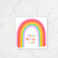 Rainbow Letters Card