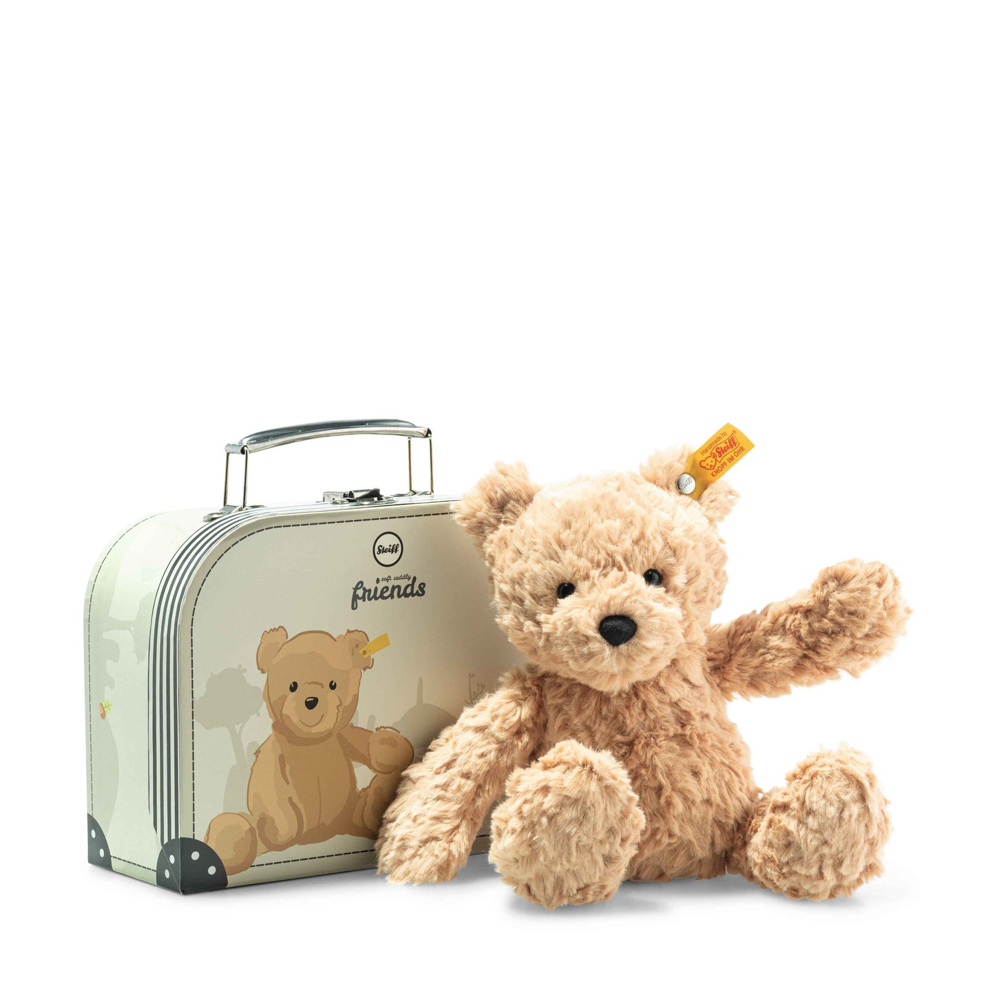 Jimmy Teddy Bear In Suitcase, 10 Inches