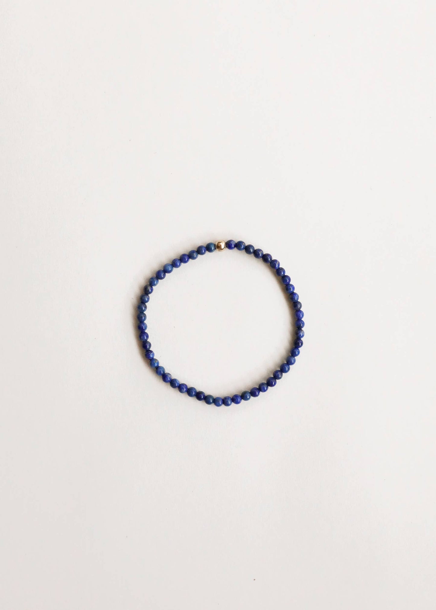 Lapis Lazuli + 14k Gold || Adult Bracelet