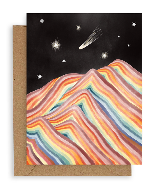 Rainbow Mountains Landscape Card