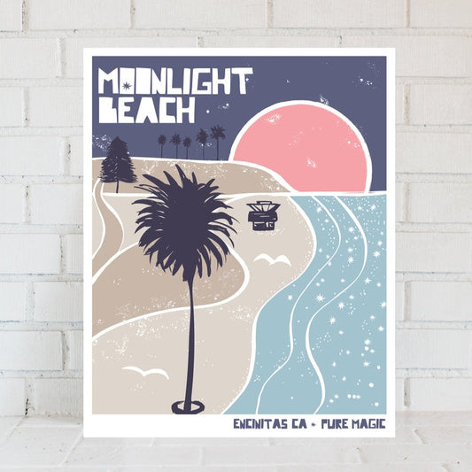 Moonlight Beach Print
