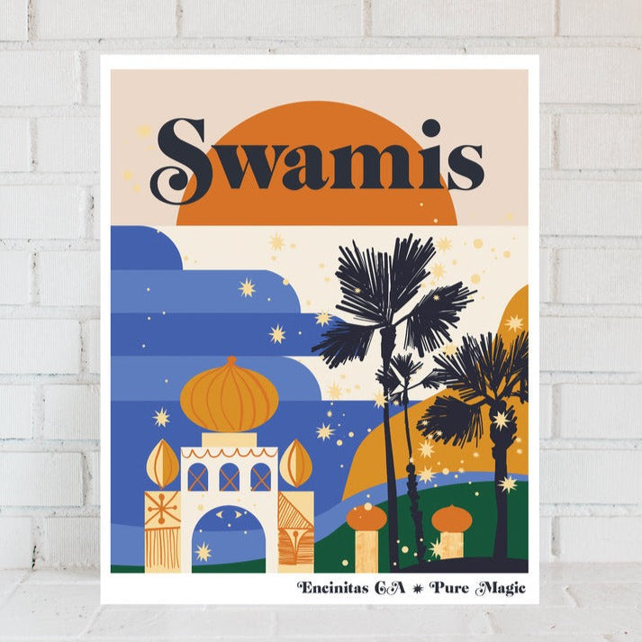 Swamis Beach Print