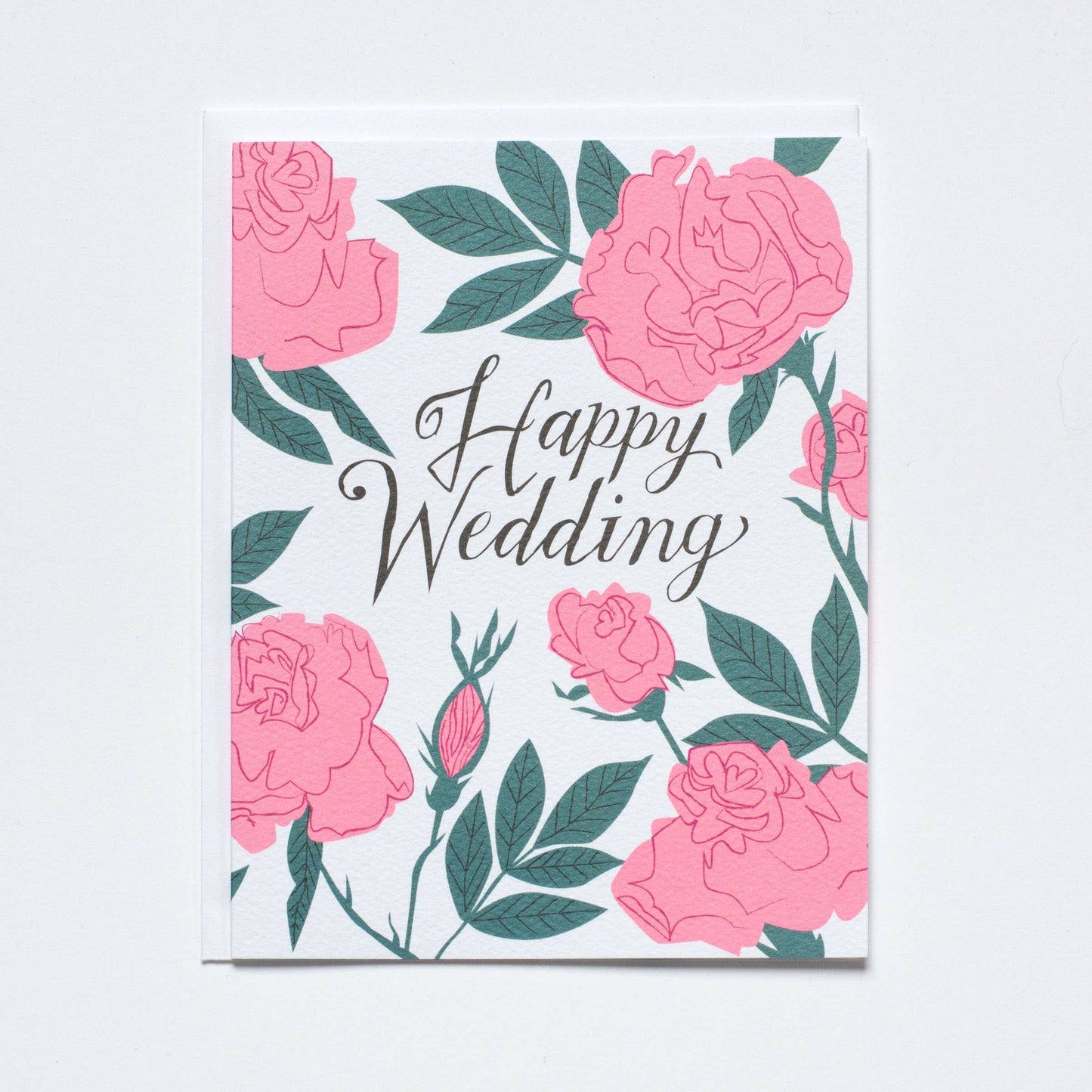 Roses Wedding Card