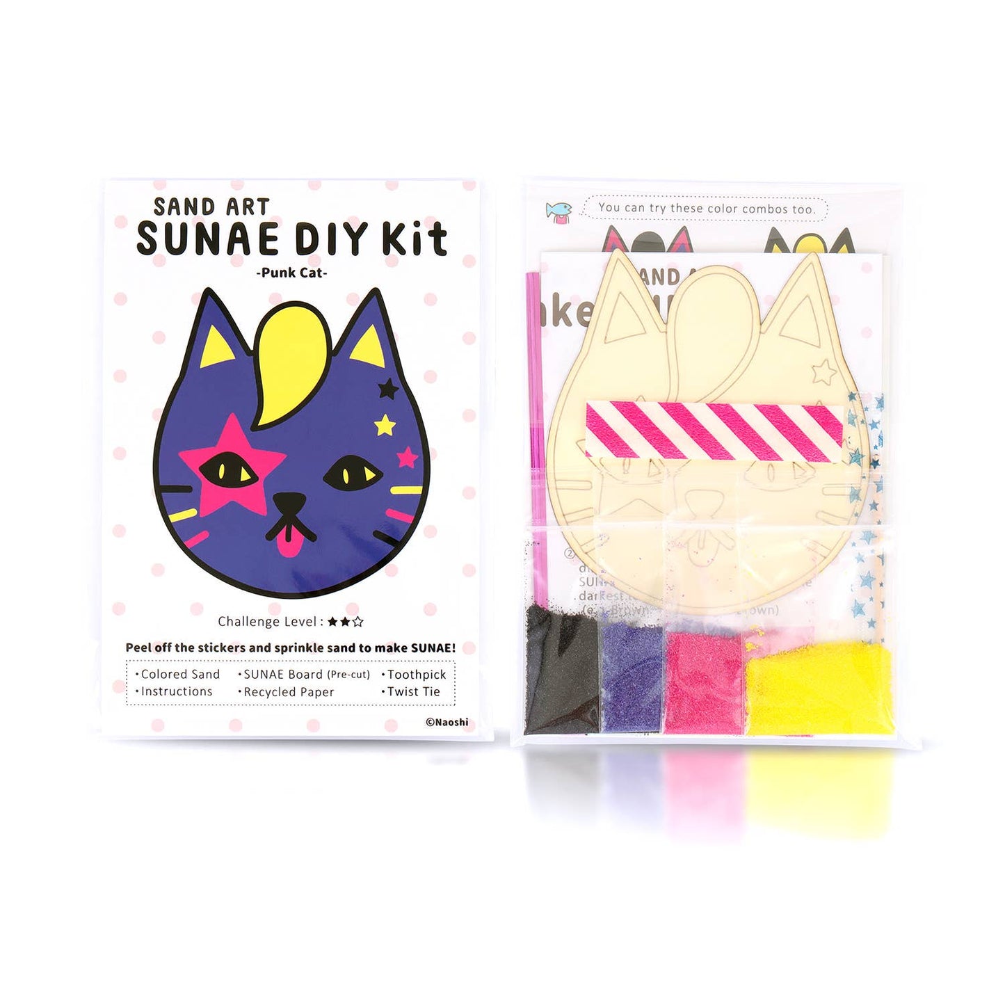 Punk Cat Sand Art Kit