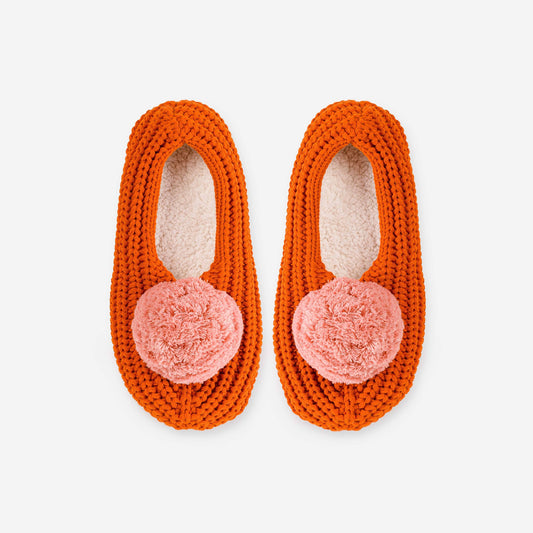 Pom Knit Slippers